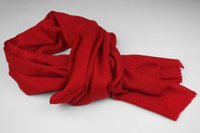 Lade das Bild in den Galerie-Viewer, Pashmina, 100% Kaschmirwolle, Feuerwehrrot
