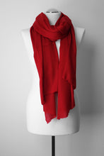 Lade das Bild in den Galerie-Viewer, Pashmina, 100% Kaschmirwolle, Feuerwehrrot
