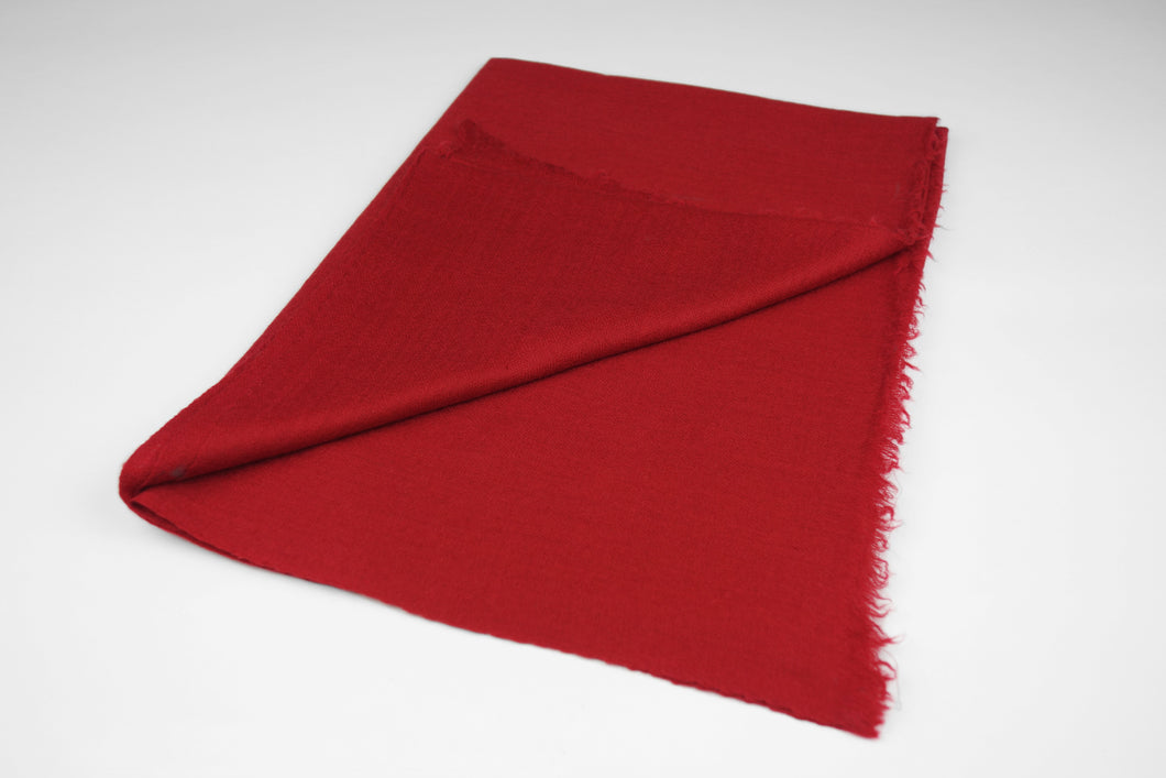 Pashmina, 100% Kaschmirwolle, Dunkelrot