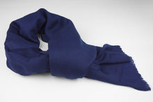 Lade das Bild in den Galerie-Viewer, Pashmina, 100% Kaschmirwolle, Nachtblau
