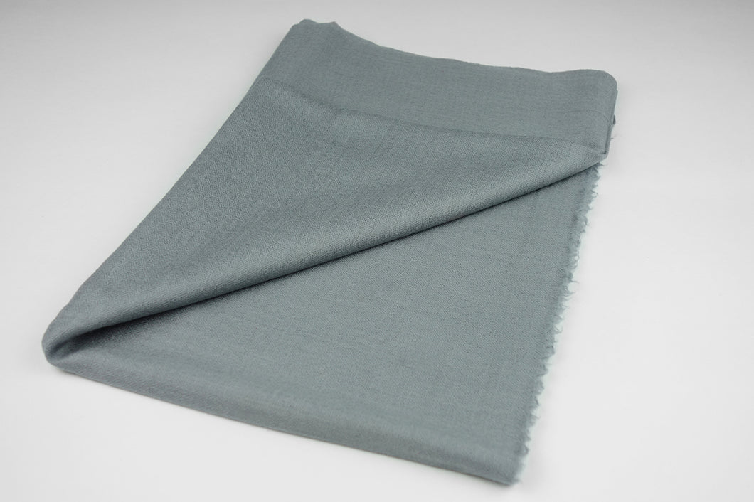 Pashmina, 100% Kaschmirwolle, Graublau