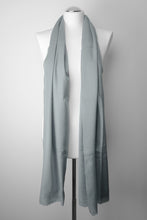 Lade das Bild in den Galerie-Viewer, Pashmina, 100% Kaschmirwolle, Graublau
