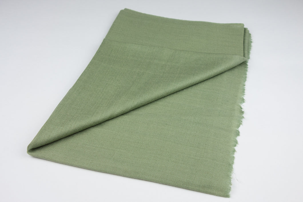 Pashmina, 100% Kaschmir, Olivgrün (hell)