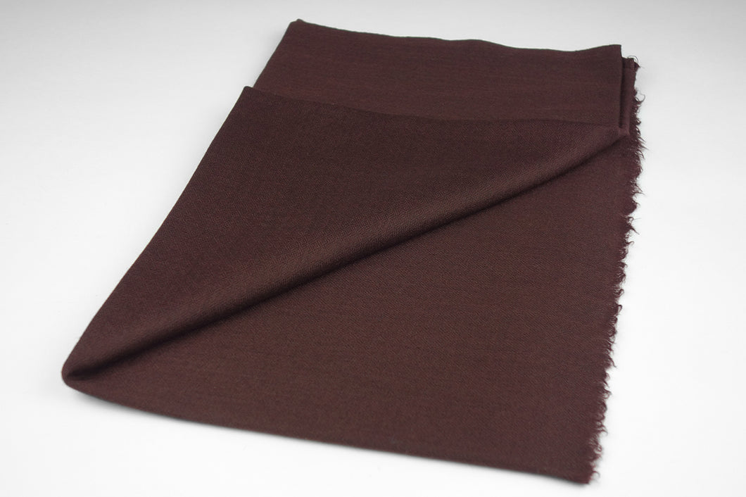 Pashmina, 100% Kaschmirwolle, Schokobraun