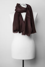 Lade das Bild in den Galerie-Viewer, Pashmina, 100% Kaschmirwolle, Schokobraun
