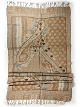 Lade das Bild in den Galerie-Viewer, Bestickter Wollschal mit Paisley-Stickerei
