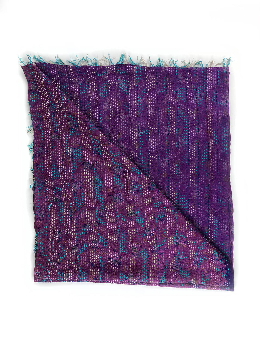 Sarischal mit Kantha-Stickerei