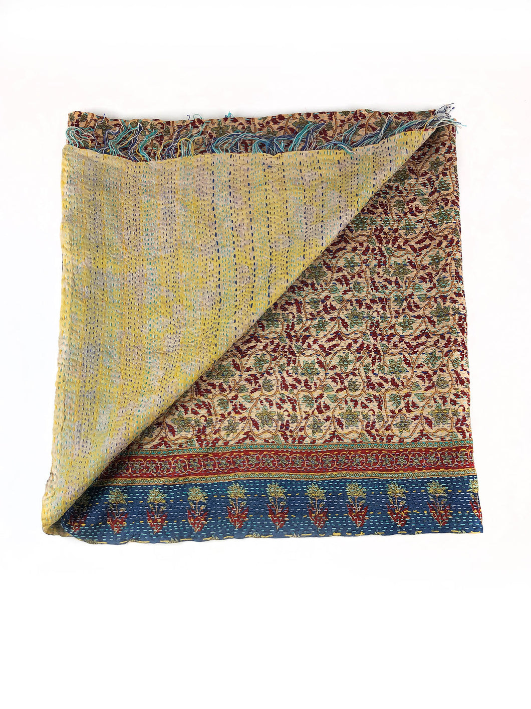 Sarischal mit Kantha-Stickerei