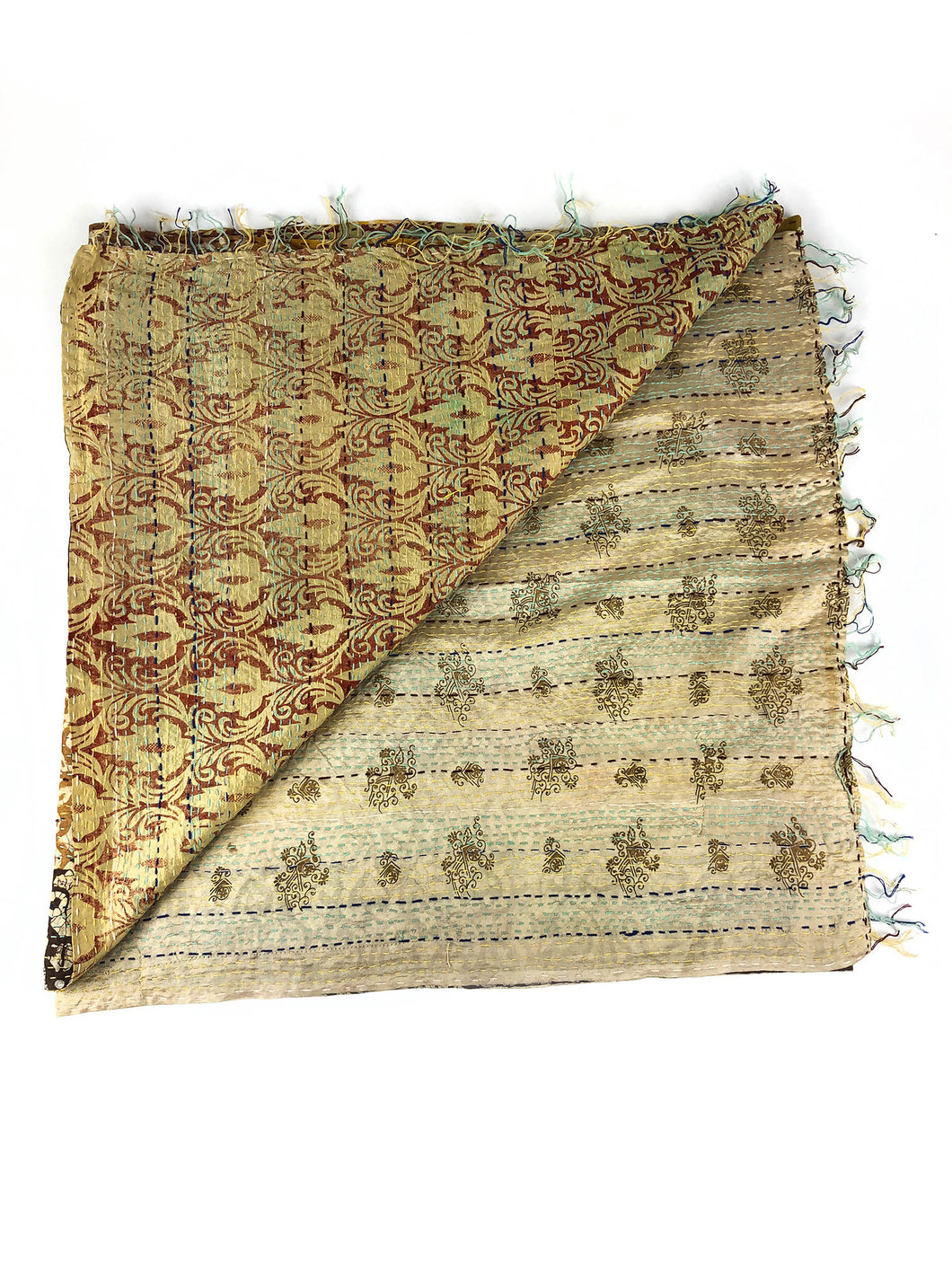 Sarischal mit Kantha-Stickerei