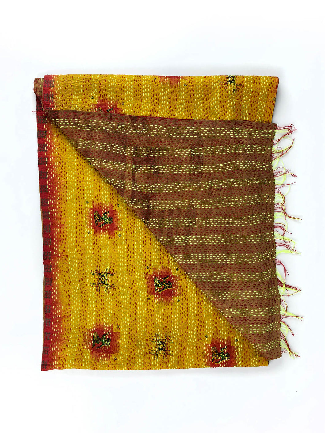 Sarischal mit Kantha-Stickerei