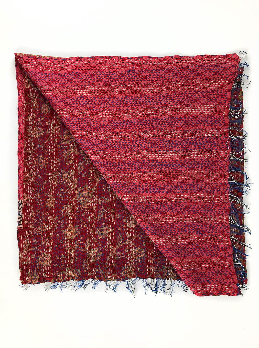 Sarischal mit Kantha-Stickerei