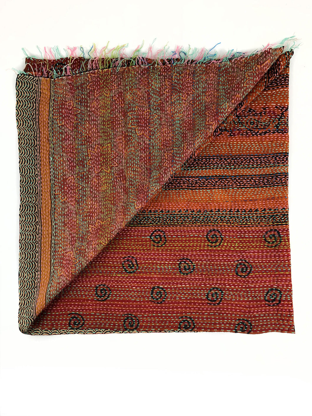 Sarischal mit Kantha-Stickerei